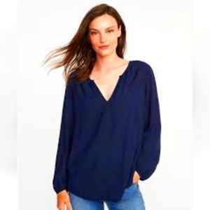 Anthropology Pleione 3/4 sleeve Sheer Top (Small)